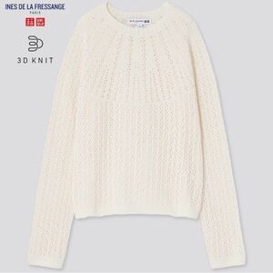 Ines De la Fressange Paris x Uniqlo Pointelle 3D Sweater